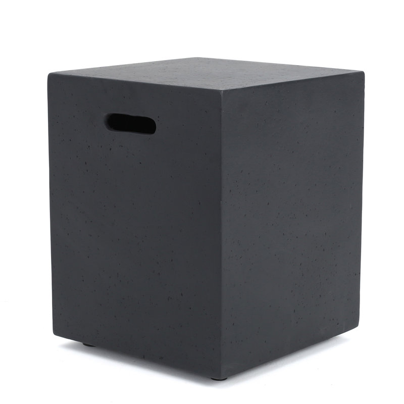 Fen Square Fire Pit Table, Dark Gray