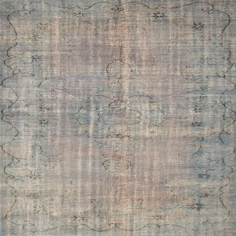 Tapis gris zone contemporaine, Carré 8 pi
