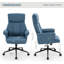Linen Fabric Home Office Chair With Ergonomic Design,stylish High Back Height Adjustable Chair