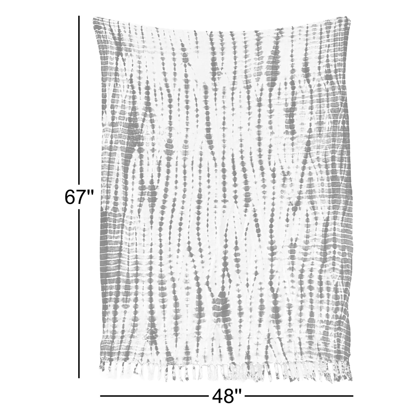 Shibori Cotton Throw Blanket