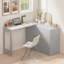 Lit escamotable avec bureau à position réglable et coussin pliable-66796761