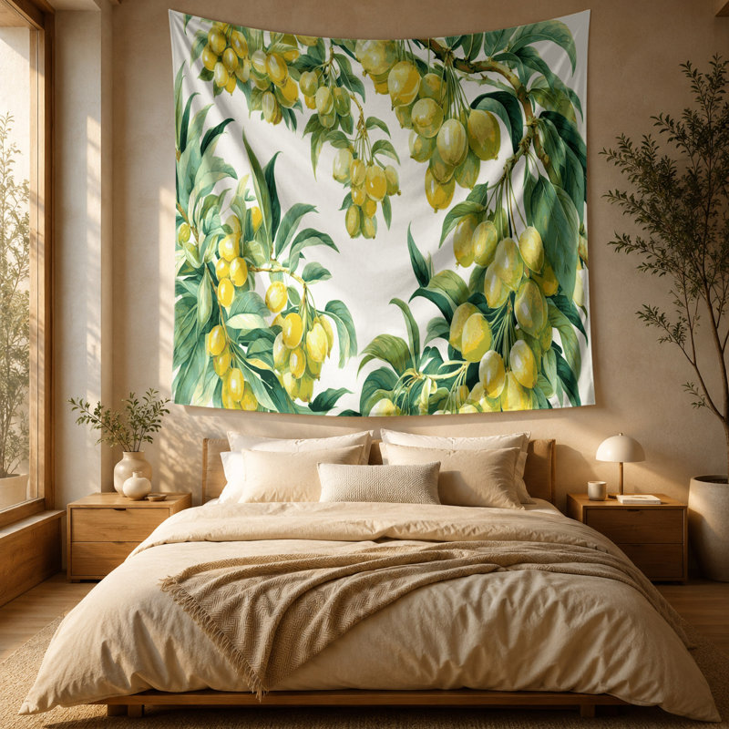 Tapisserie murale «Fruit Wampee», 88 po x 104 po