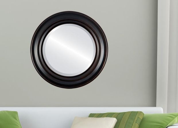 Woking Round Mirror, 23" H x 23" W, Desert Gold