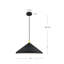 Luminaire suspendu conique à 1 lumière-64113660-64145125