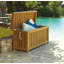 Saqqarah Water Resistant Teak Solid Wood Lockable Deck Box in Brown-66236712