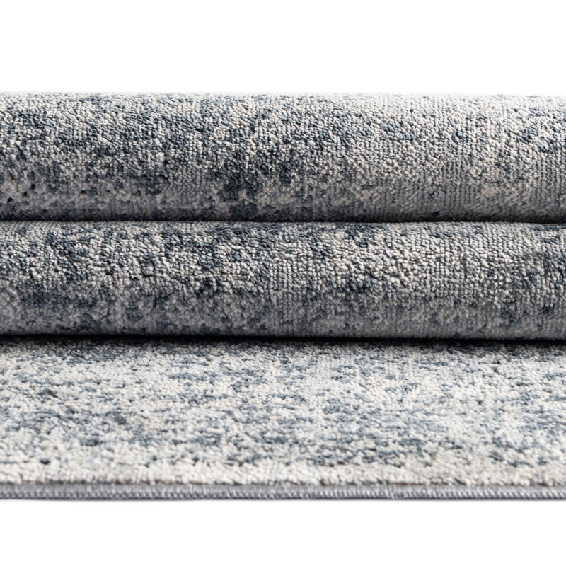 Tapis de couloir traditionnel couleur lagon, Rectangle 10 pi x 13 pi 1 po