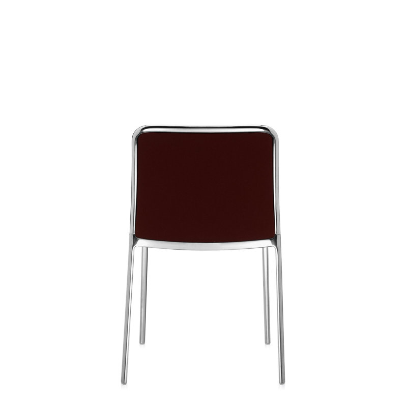 Audrey Soft Armchair, Lycra Beige, Polished Aluminum