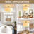 3-light Boho Linen Drum Semi Flush Mount Ceiling Light Perfect For Living Room Bedroom Dining Room Hallway-304310466