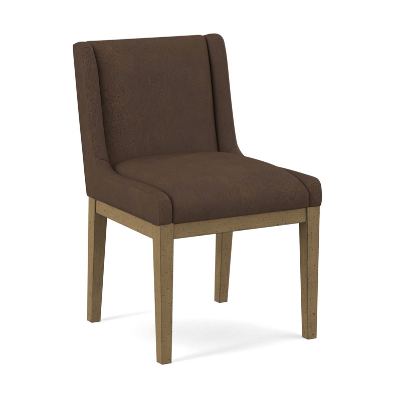 Upholstered Dining Chair, Pecan, Evolution Caribou