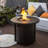 Round Propane Fire Pit Table