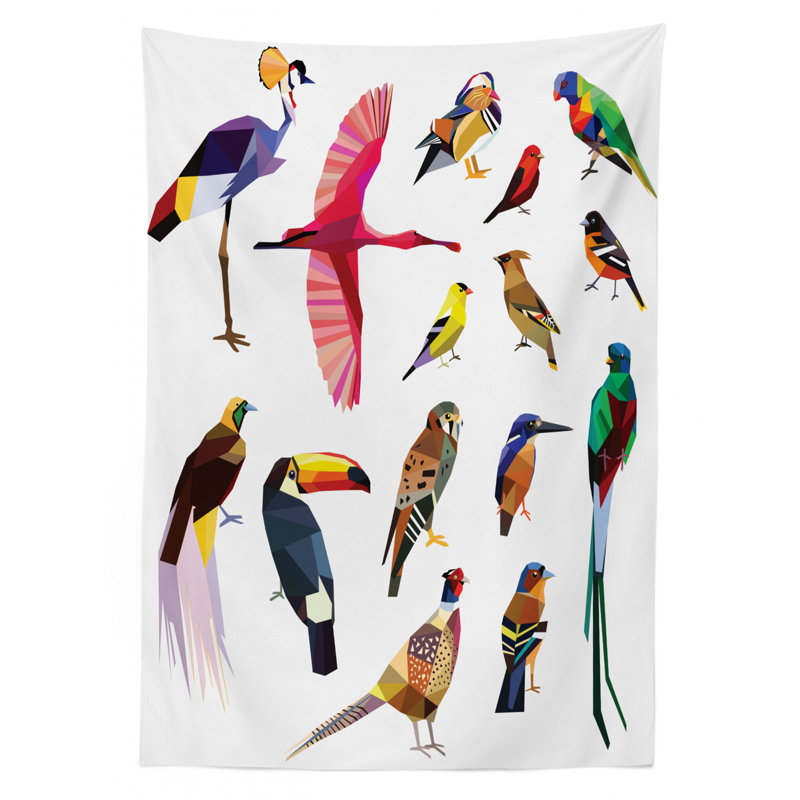 Birds Tablecloth, 84" L x 60" W