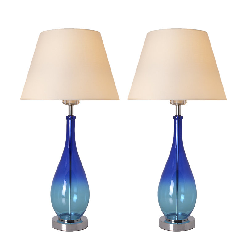 Samirah Table Lamp, Blue Ombre