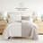 Quilt Set Super Soft Lightweight All Season Quilted Coverlet in Tossed Ferns-105814011-105814010