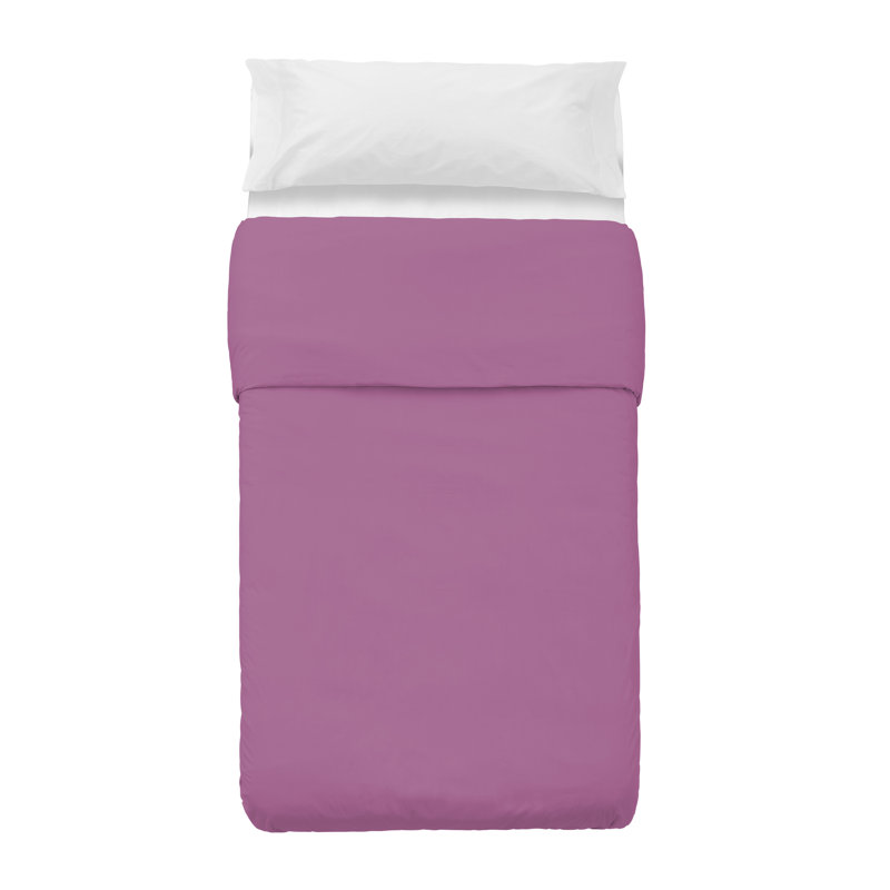 Sosebee Solid Colour Duvet Cover, Purple, 155 x 220cm Duvet Cover
