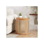 Table d'appoint ronde avec plateau en bois massif pour le salon et la chambre à coucher