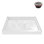 Base de douche en alcôve PP blanc brillant avec drain central Streamline 36 po x 36 po Streamline