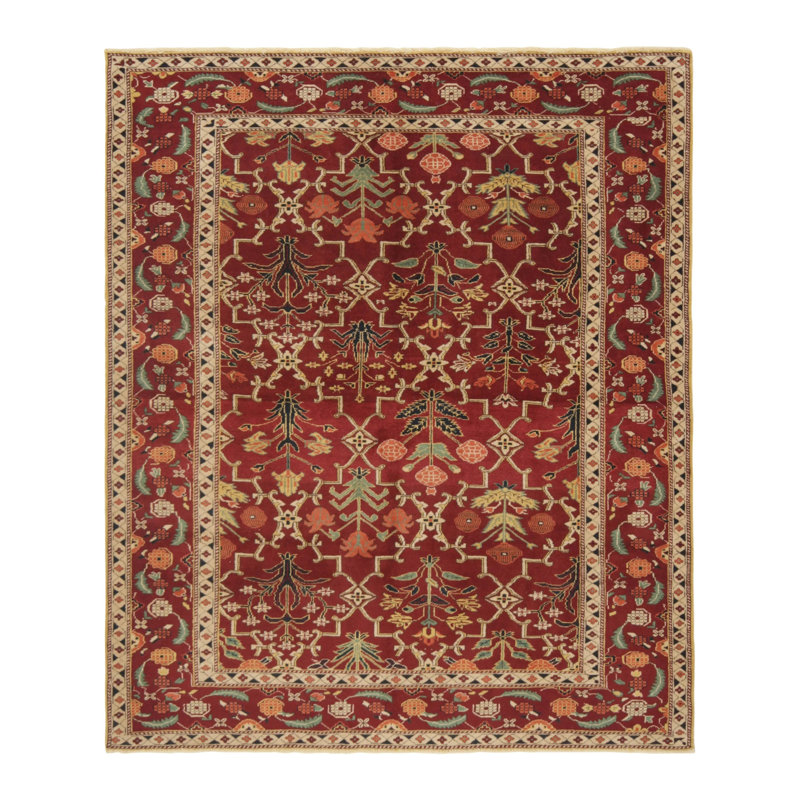 Handmade and Hand Woven Kilim Wool Floral Area Rug