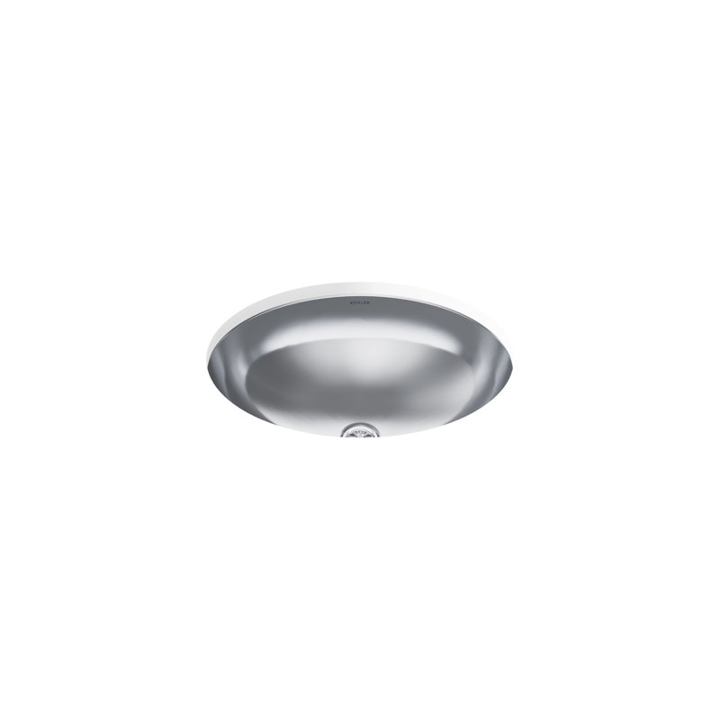 Rhythm® Metal Oval Drop-In Bathroom Sink, Mirror