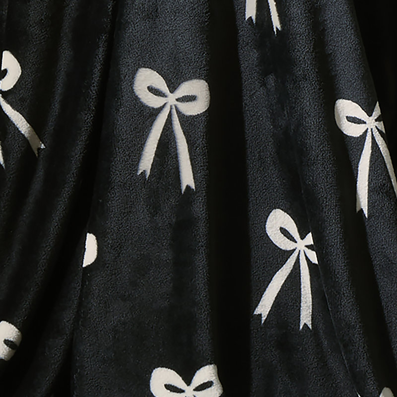 Bows Striped Blanket