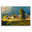 Art mural en verre Red Barrel Studio® «Sunrise Symphony» par sri Rao-1999146106