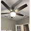 Ventilateur de plafond Tulip en nickel brossé de 52 pouces avec ensemble d'éclairage DEL et télécommande