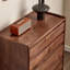 Commode d'appoint de sol en noyer