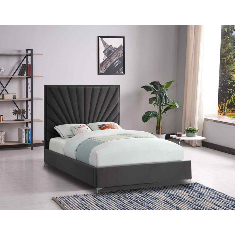 Upholstered Bed, Small Double (4'), Steel