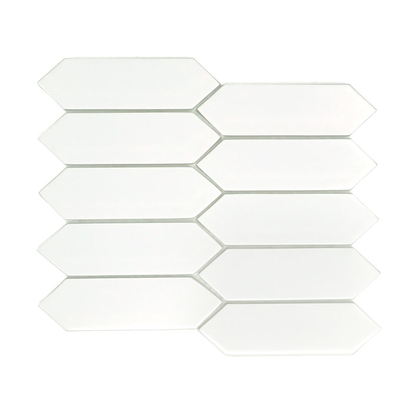 Concept Gray 8 in. x 10 in. Semi-Gloss Glass Wall Tile (7.76 sq. ft./Case), White