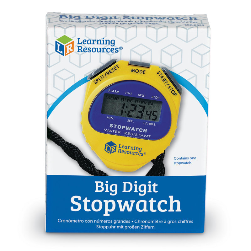 Big Digit Stopwatch 01 Second Incr