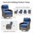 Meriline 4 - Person Outdoor Wicker Conversation Set With Swivel & Glider Chairs And Tempered Glass Side Table-122524760-122524759