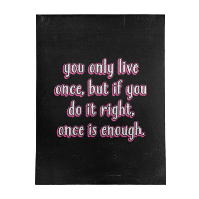 Quotes Chenille Indoor Rug