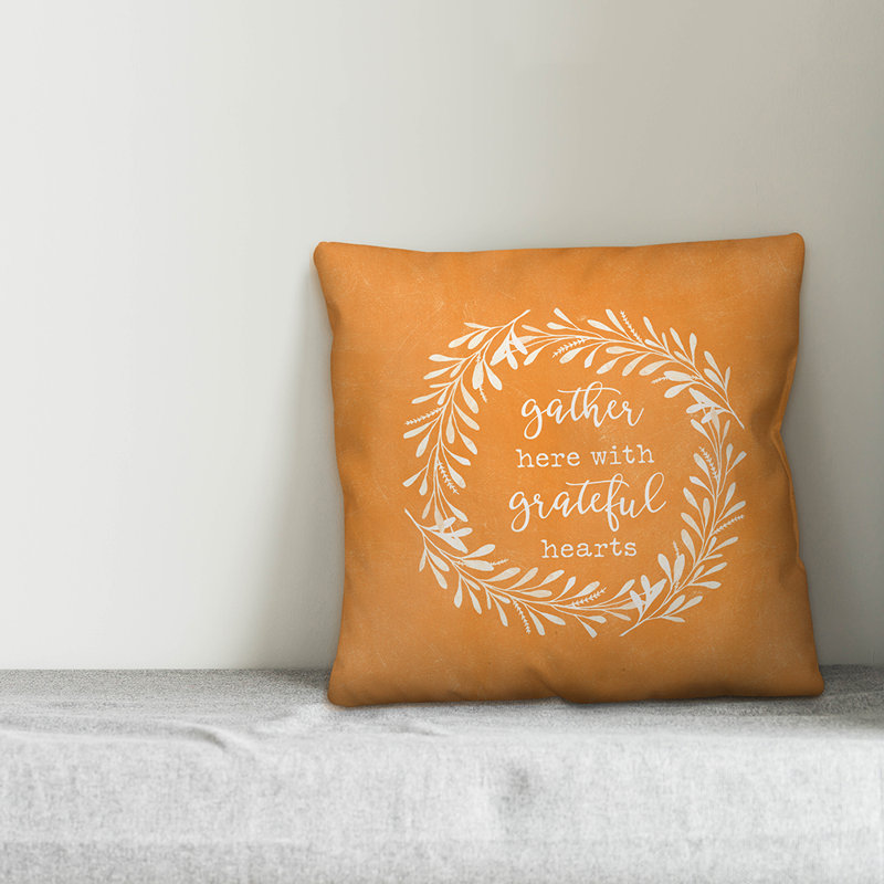 Floral Throw Pillow, 20" x 20"