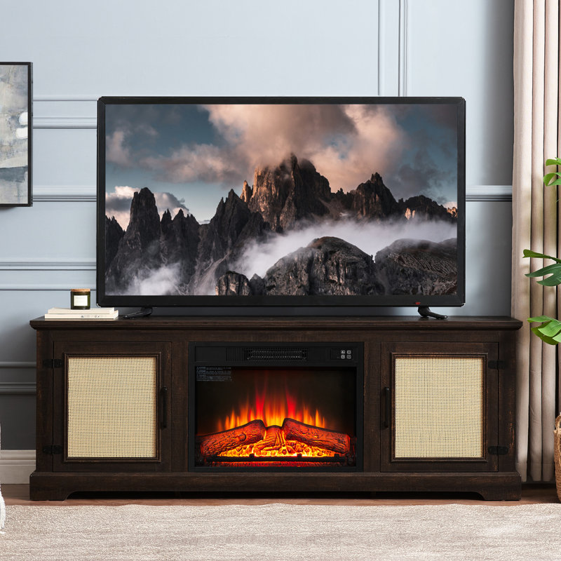 Meuble télé décoratif avec tablette ajustable
