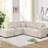 Sectional Sleeper (Beige)