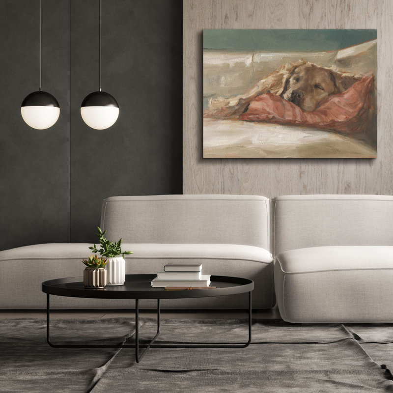 «Traditional Canine Portrait 2» par Ethan Harper, art mural sur toile, H 40 po x l 54 po