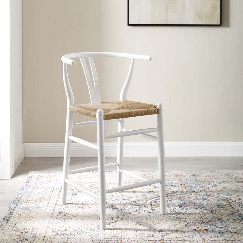 Tabouret de bar Amish, Blanc, Tabouret de bar (hauteur de 37 po), 2