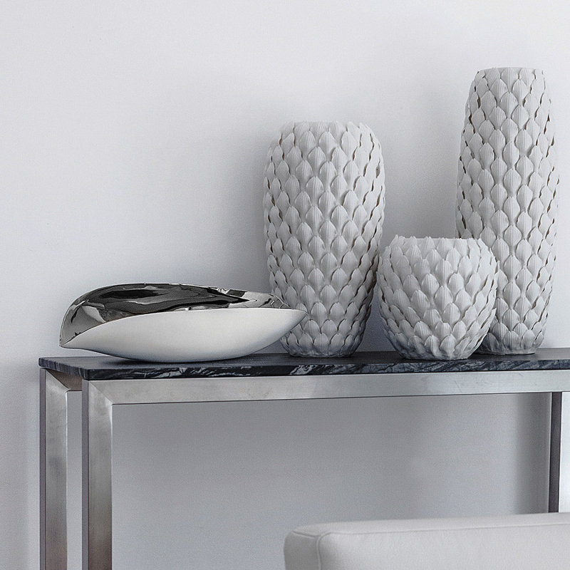 Plateau de service Lamina, Gris, H 4 po x l 7 po x P 16 po