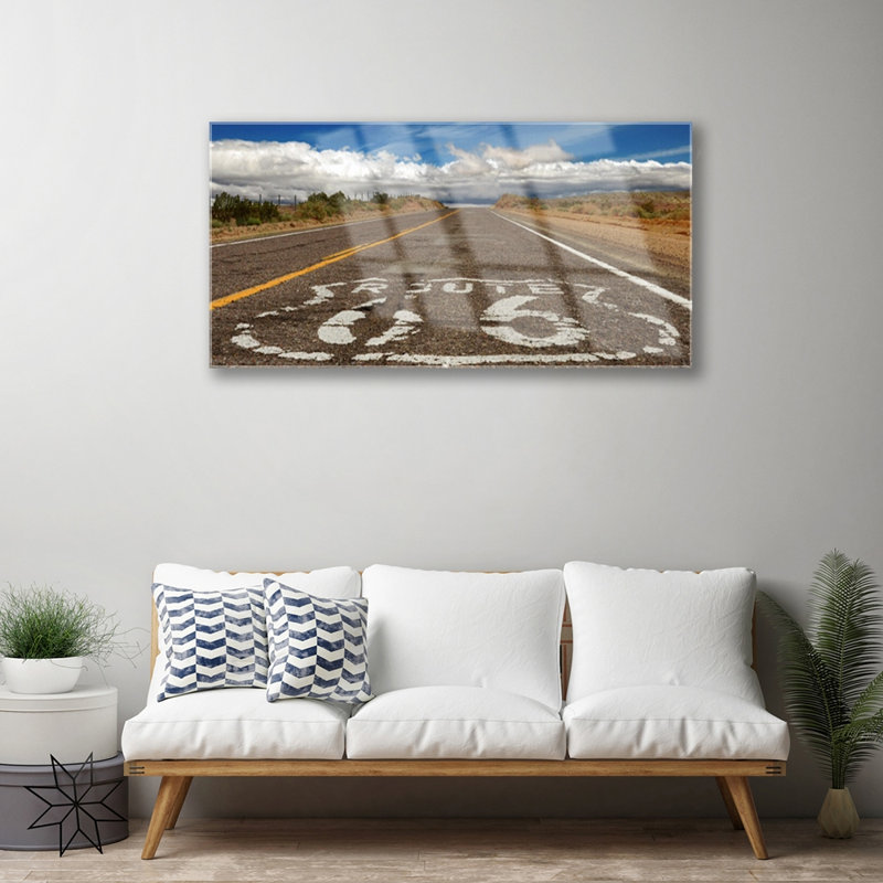 Road - No Frame Print on Glass