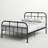 Annabelle Platform Bed Vintage Open Frame, Industrial Pipe Cast with Copper Handbrush Accent-50154685