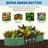 2 Pcs 8'x2'x2' Raised Garden Beds Outdoor - Galvanized Steel Planter Box for Vegetables, Flowers & Herbs Rust-Resistant Garden Box, Easy Assembly Raised Garden Beds, Green-853603369-853603364