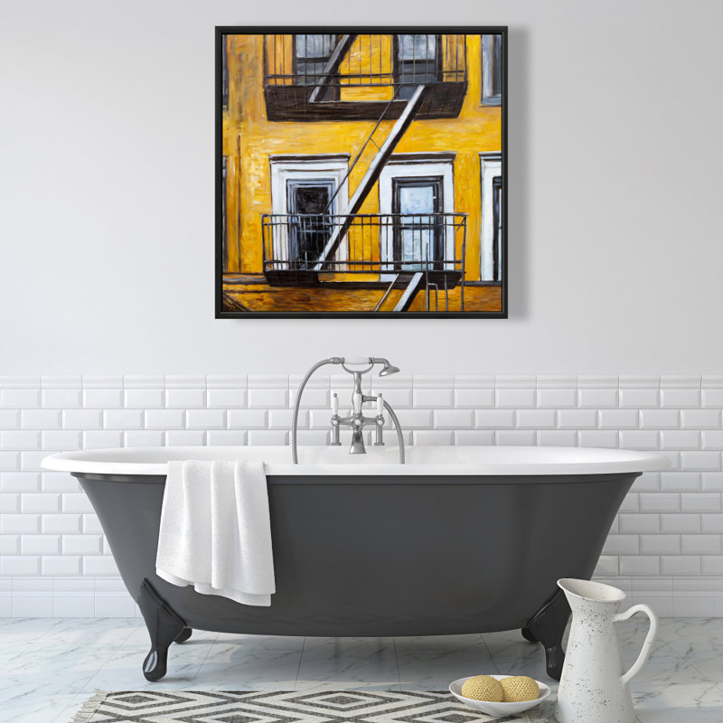 «Building Old Fire Escape» sur toile