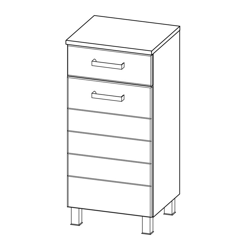 Elegance Bathroom Cabinet, White