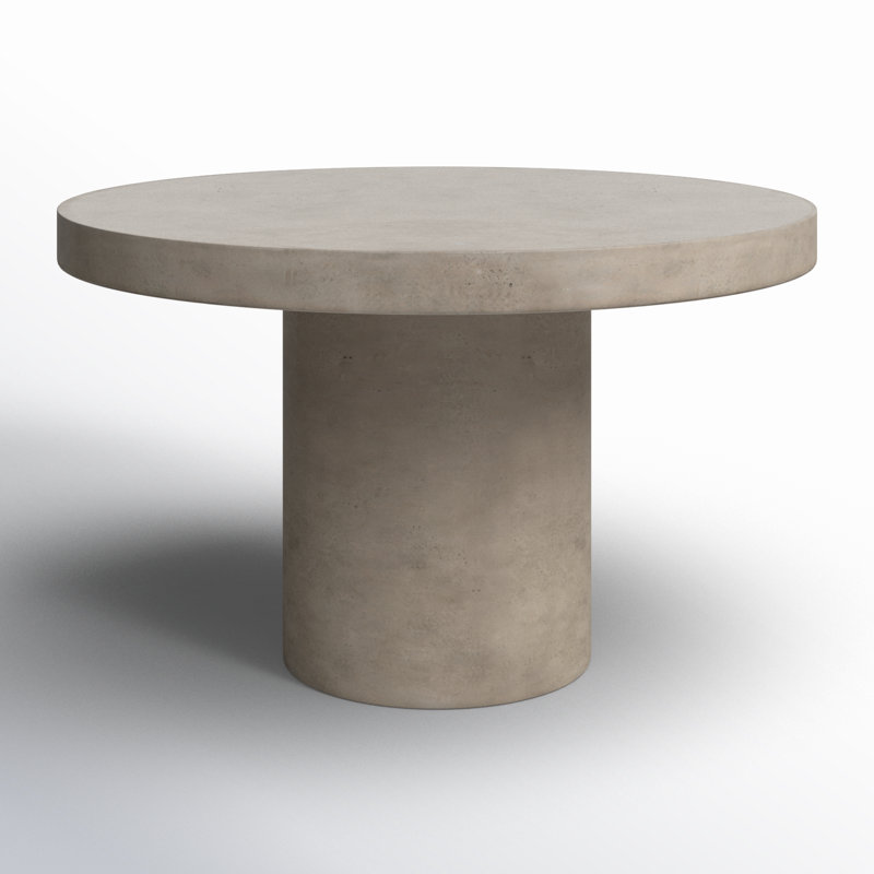 Table de salle à manger Kareen, Gris foncé, Rond 60 po  , Table de comptoir (hauteur de 36,25 po)