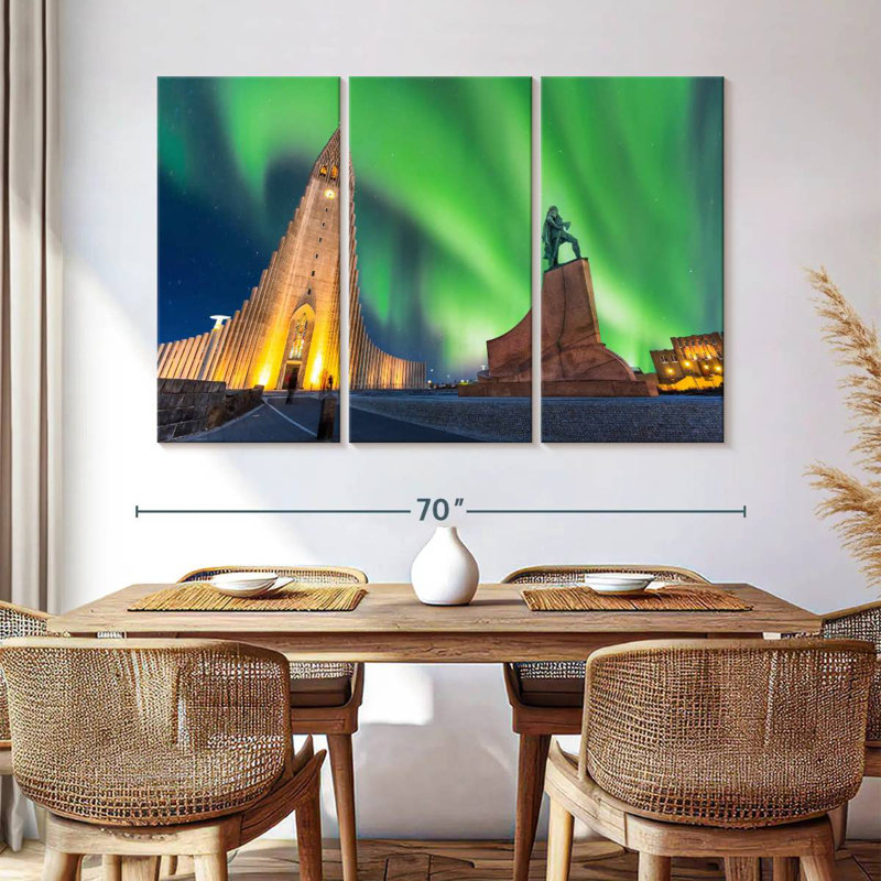 Hallgrimskirkja Aurora, H 42 po x l 65 po