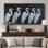 «White Heron Birds», impression sur toile encadrée