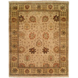 Cabo Wool Oriental Area Rug in Ivory