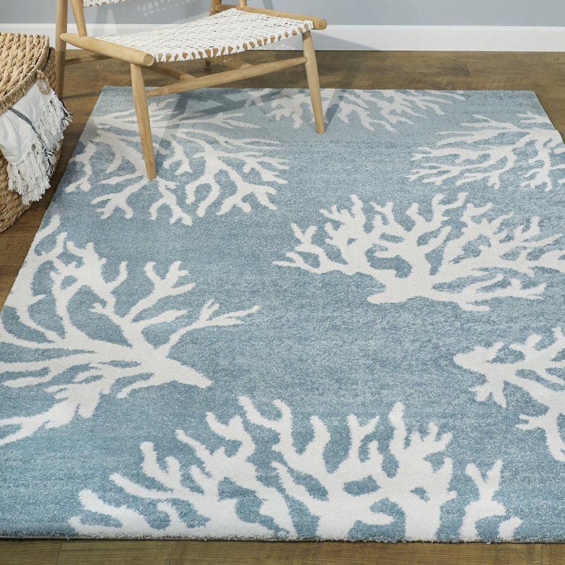 Boca Blue Area Rug, Rectangle 8'9" x 12'