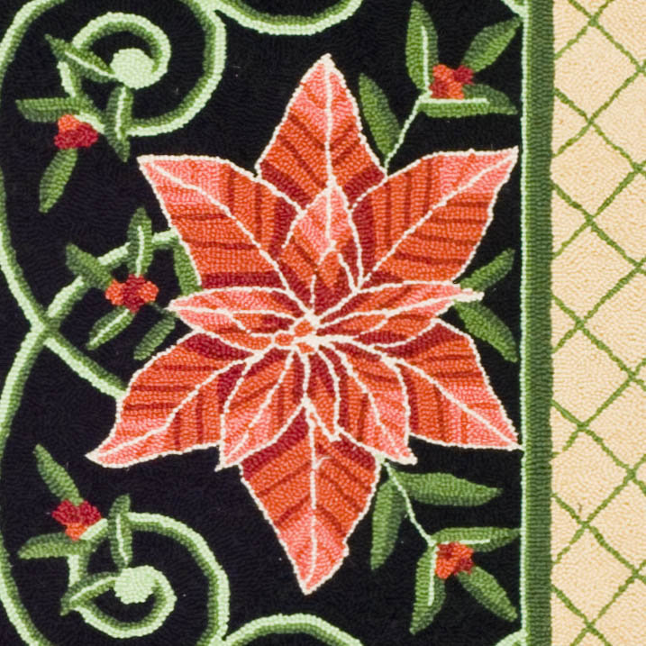 Brayton Hand Hooked Wool Floral Rug
