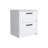 Nightstand Chequered, Two Drawes, White Finish-1806977336