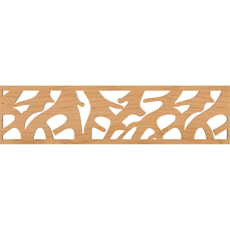 Manton Fretwork Moulding, 12" H x 47" W x 0.25" D, Maple